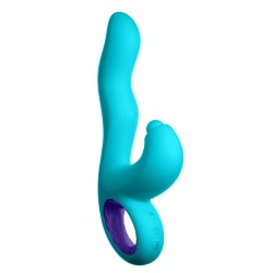 Klio Triple Action Thumping Rabbit Vibrator -  Turquoise